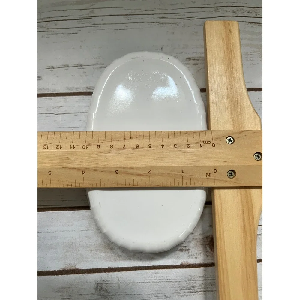 CorningWare French White Oval Ramekins F-15-B With Lids Set of 2 15oz